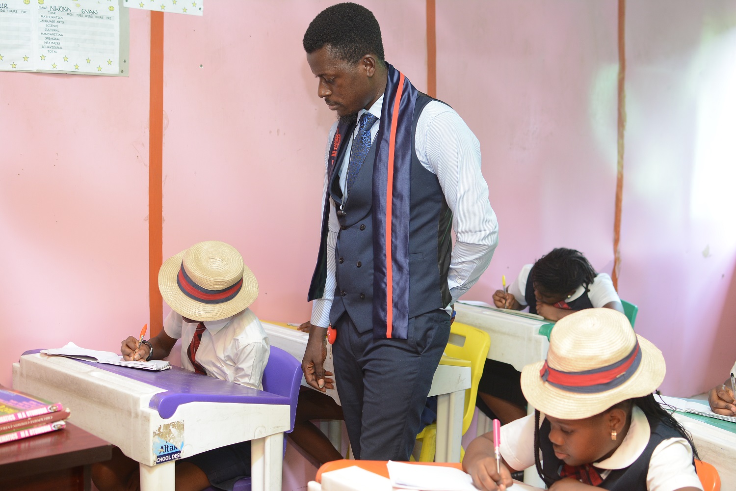 One-on-one tutoring session at Bwills Academy